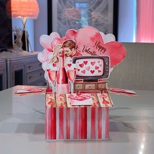 Beautiful Valentine's Day Pop-Up Card